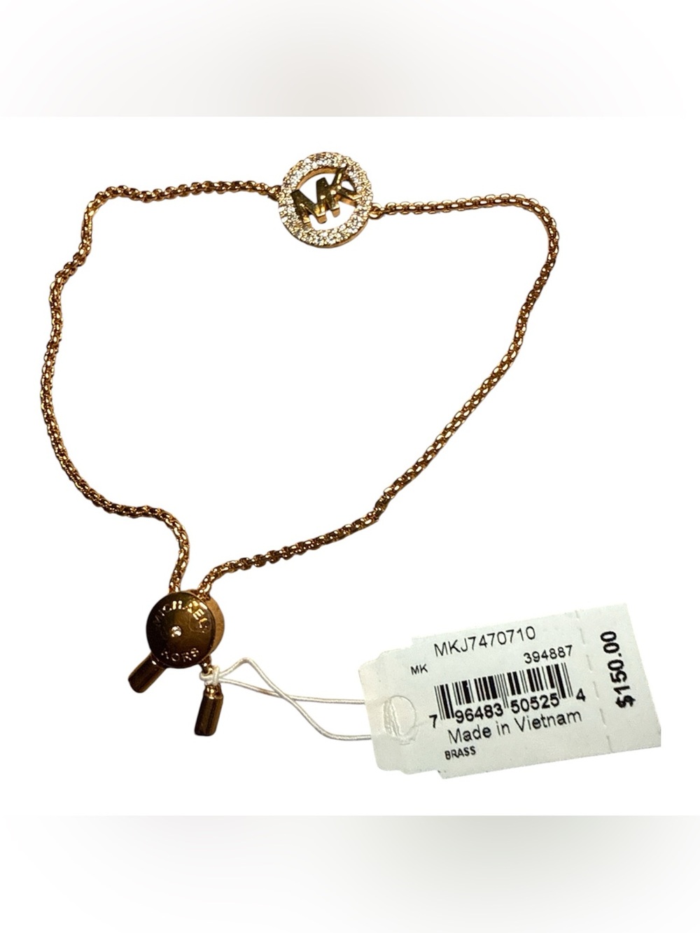 Michael Kors Pavé Logo Slider Bracelet, style number MKJ7470710